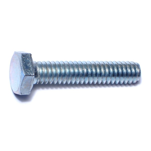 Midwest Fastener 1/4"-20 Hex Head Cap Screw, Zinc Plated Steel, 1-1/4 in L, 100 PK 00981